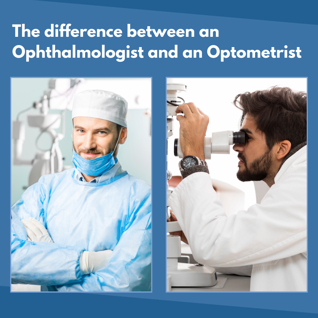 The Difference between an Ophthalmologist and an Optometrist.